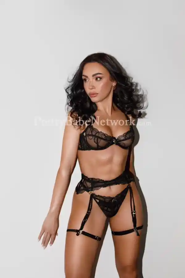 Brunette Belarusian Escort Elektra for Threesome and Roleplay Sex